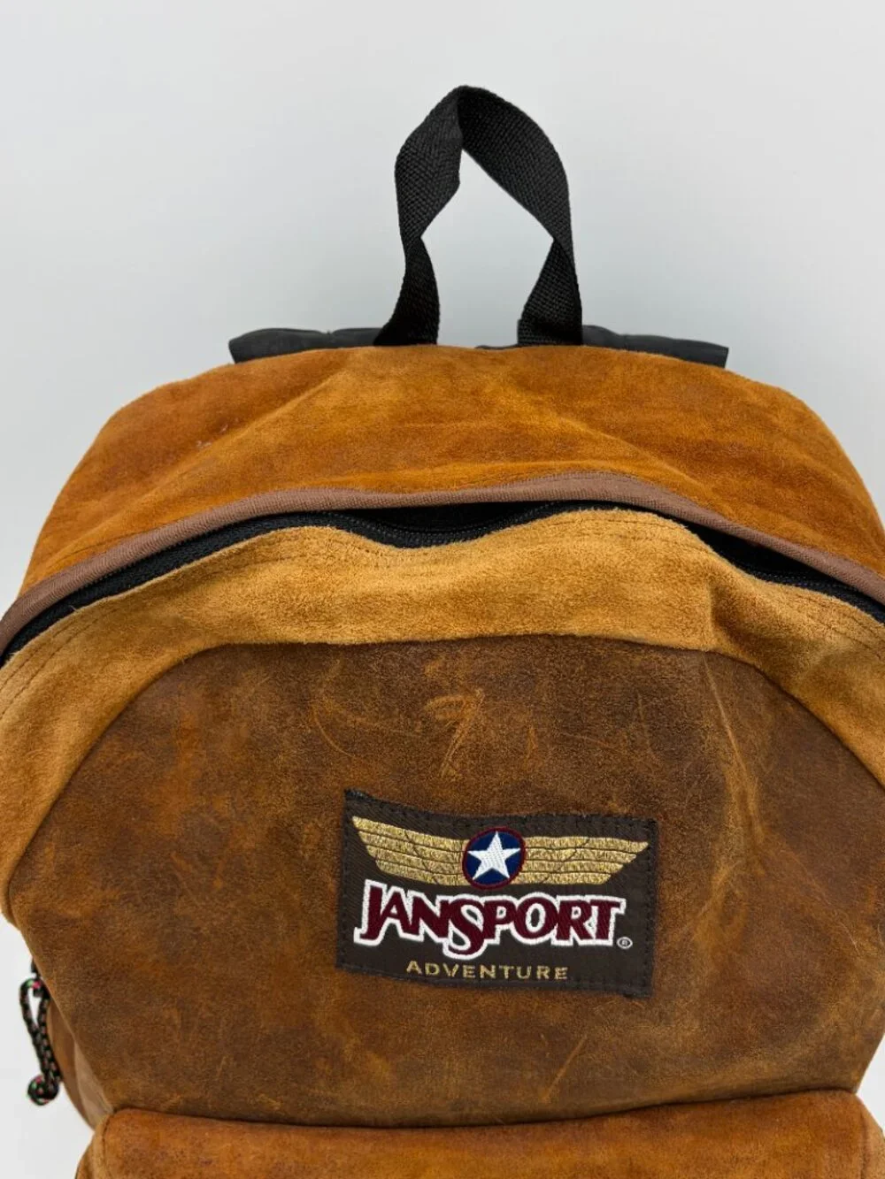 Jansport Adventure Backpack Vintage Suede Leather, 15